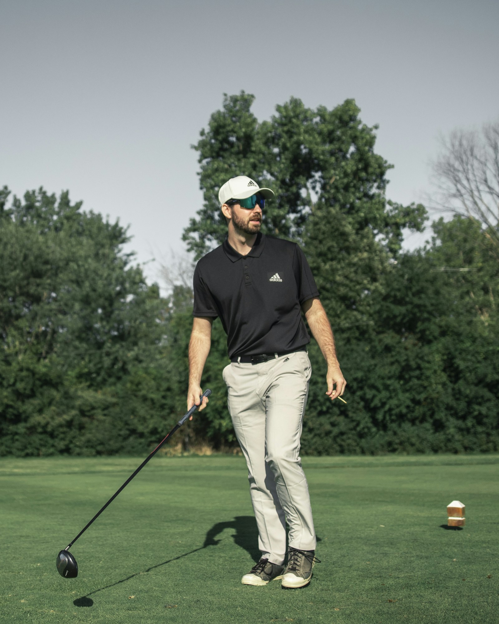 The lake course is calm, the greens are not, and team six is somehow two under through nine.
